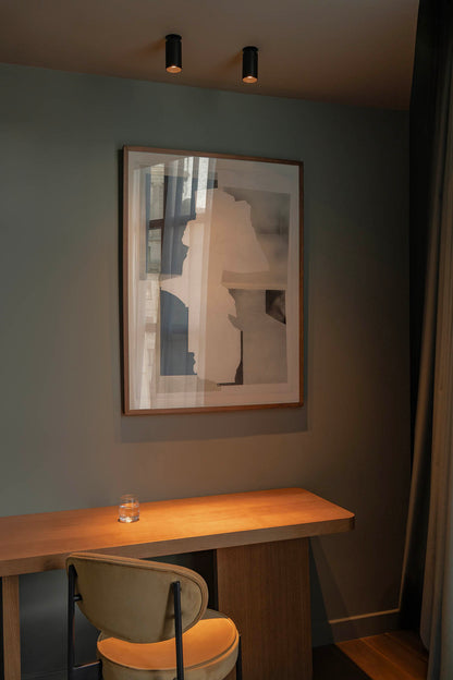 STAN SLIM Recessed spotlight black