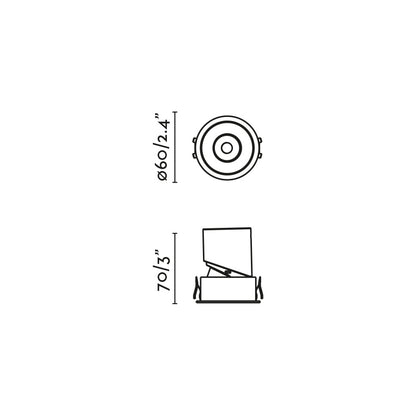 LOX White orientable recessed 2700K