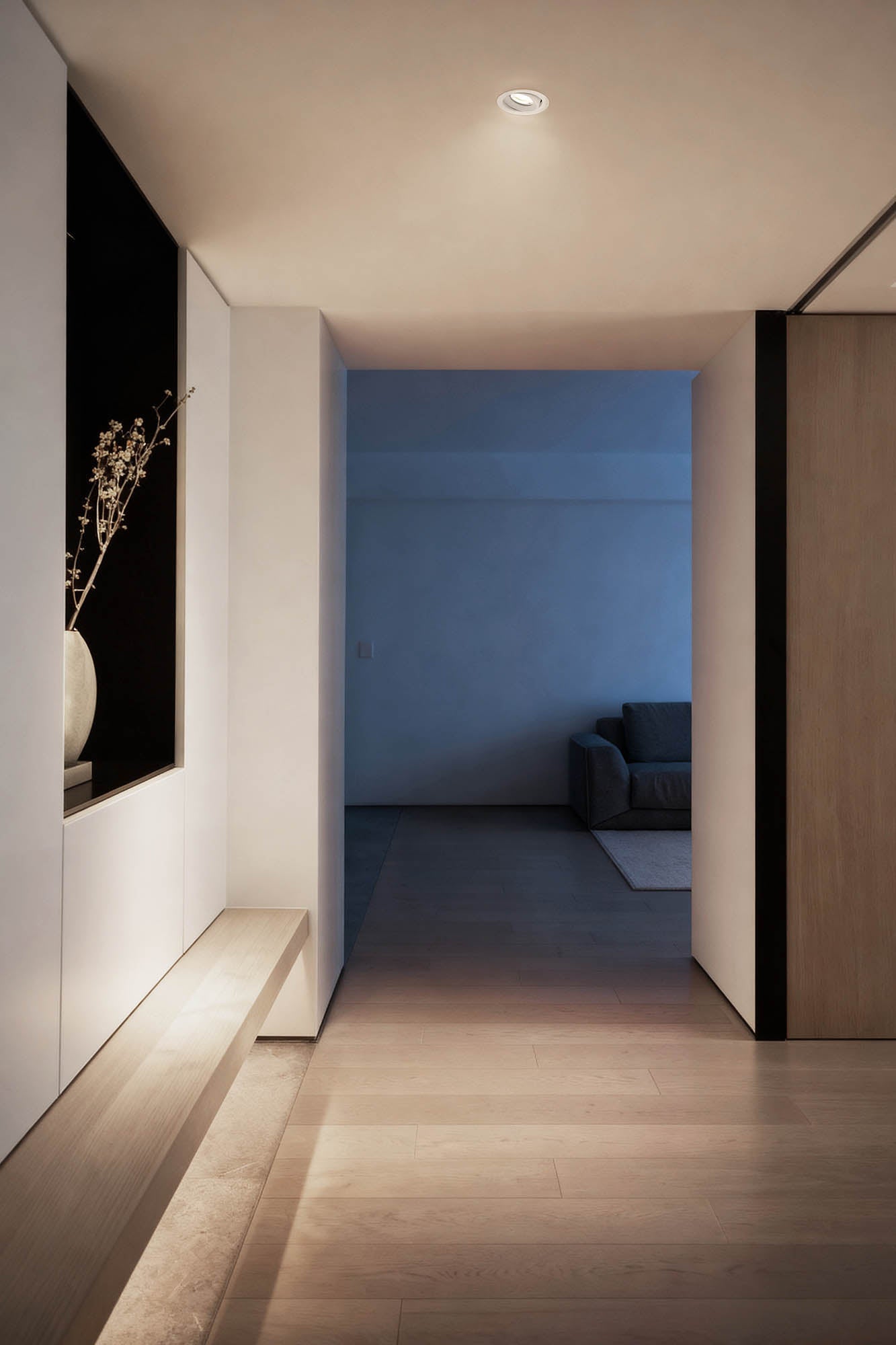 KIVI White orientable recessed 5W 2700K 36° IP44