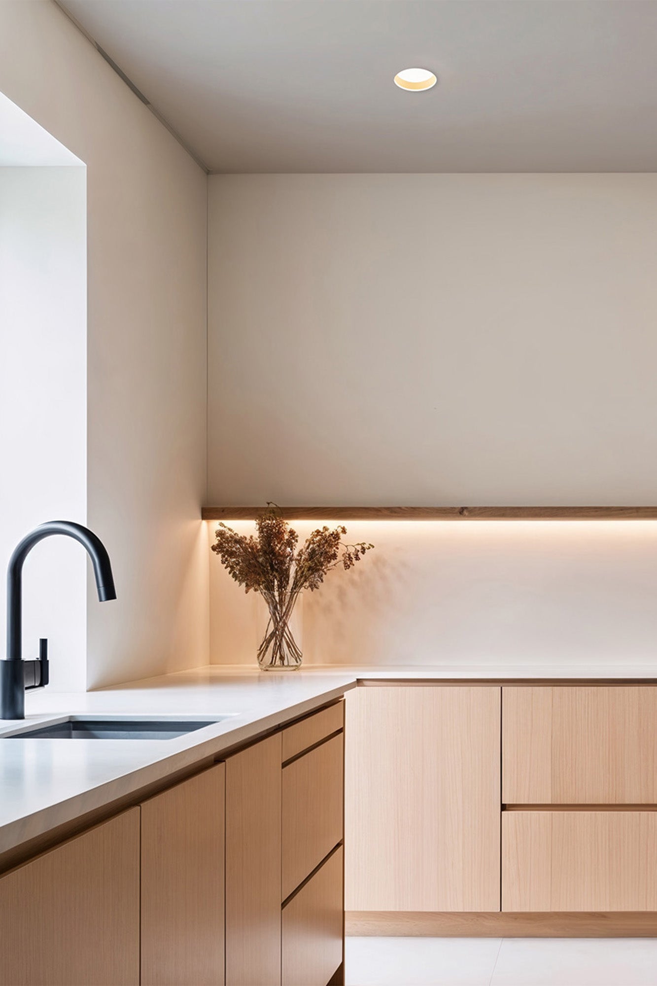 DOP White recessed lamp 8W 2700K