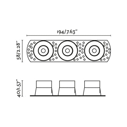 FLIC 3L White recessed adjustable trimless MR11 GU10