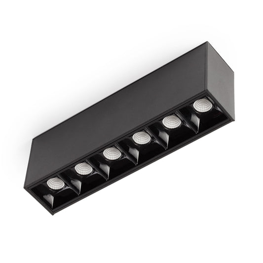 Surface-mounted lamp NESO POINT-6 2700K 34 DEGREES BLACK