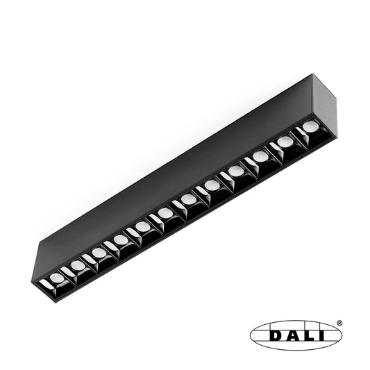 Surface-mounted lamp NESO POINT-12 2700K 34 DEGREES BLACK DALI