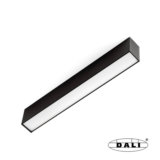 Surface-mounted lamp NESO LINE-32 3000K BLACK DALI