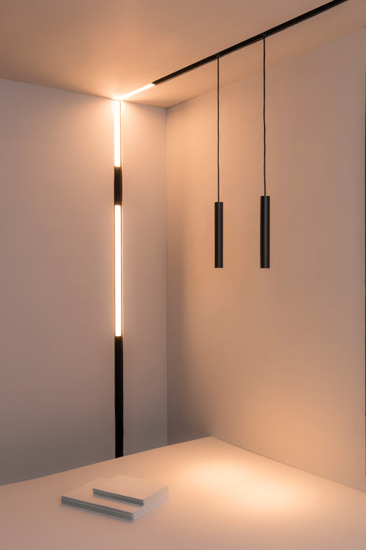 Surface-mounted lamp NESO LINE-64 2700K BLACK