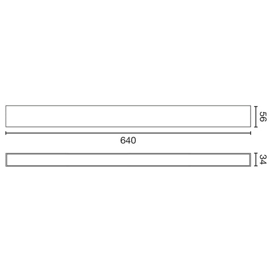 Surface-mounted lamp NESO LINE-64 3000K WHITE