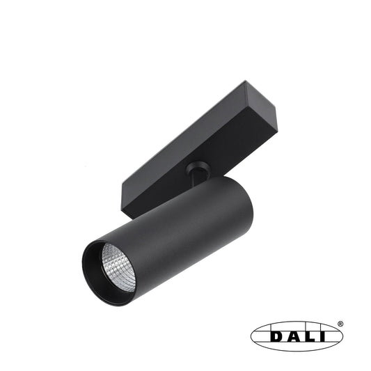 Floodlight NESO HOLE-10W 3000K 18 DEGREES BLACK DALI