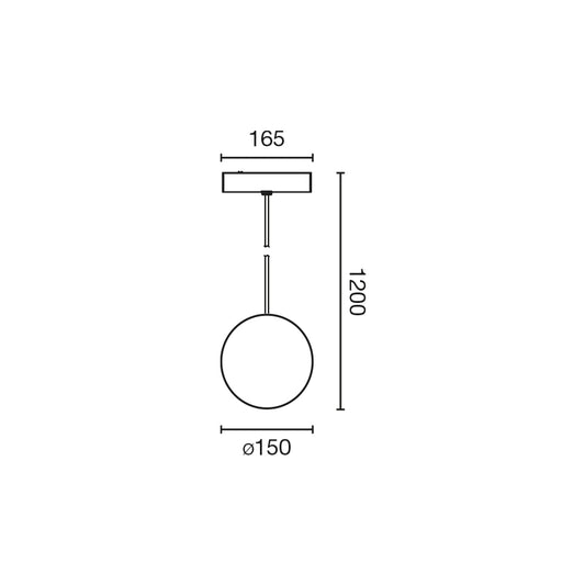 Pendant lamp NESO UNIK PENDANT 3000K WHITE
