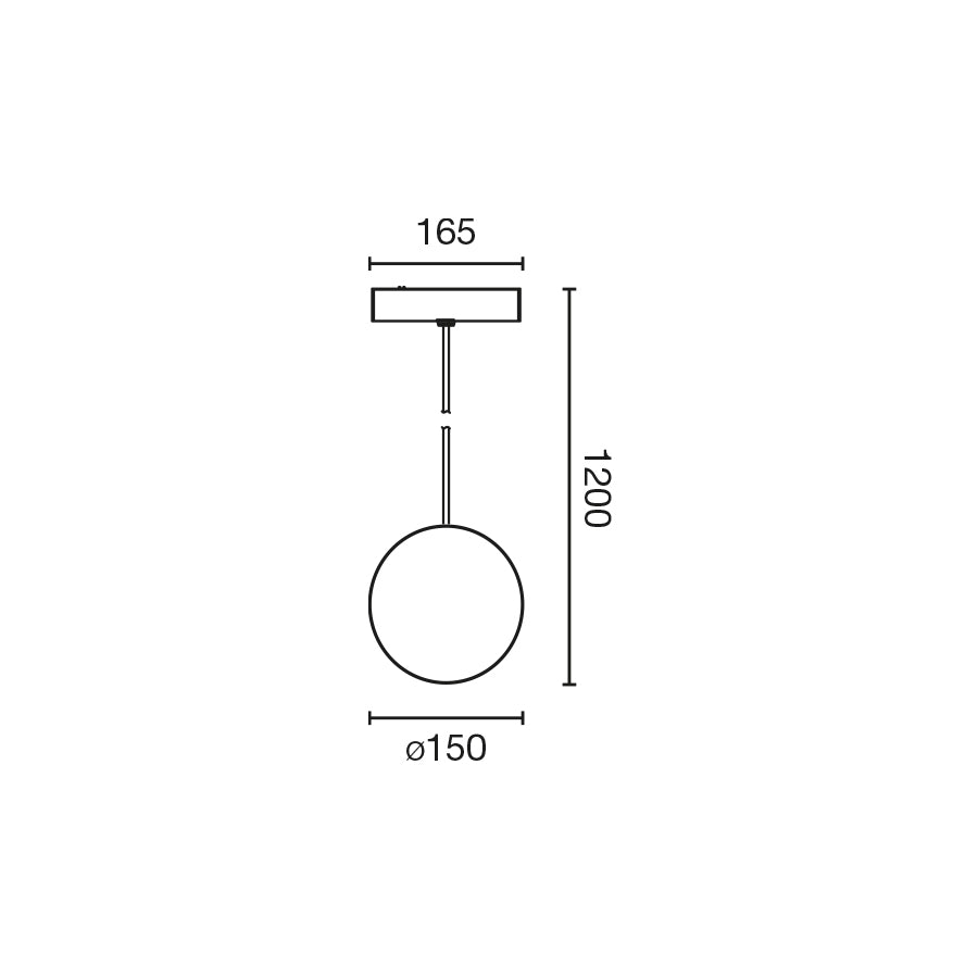 NESO UNIK rippvalgusti 3000K must Casambi