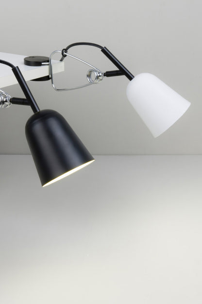 STUDIO Black and cream clip lamp