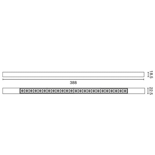 Surface-mounted lamp NESO SLIM POINT-24 2700K 25 DEGREES BLACK DALI