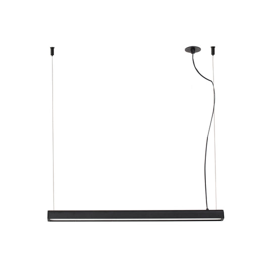 VICO 600 Black pendant lamp with recessed canopy