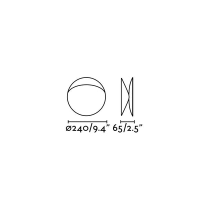OVO 240 White wall lamp