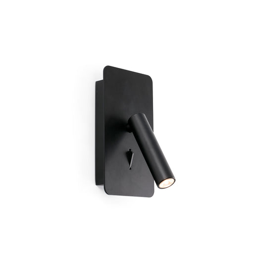 SUAU USB A Black reader wall lamp