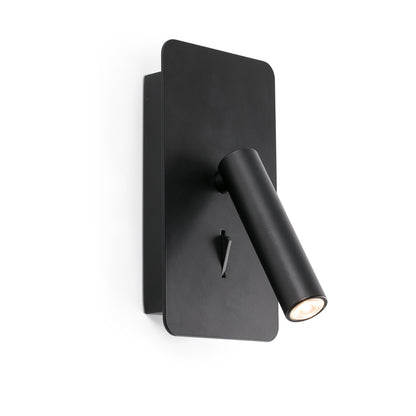 SUAU USB C Black reader wall lamp