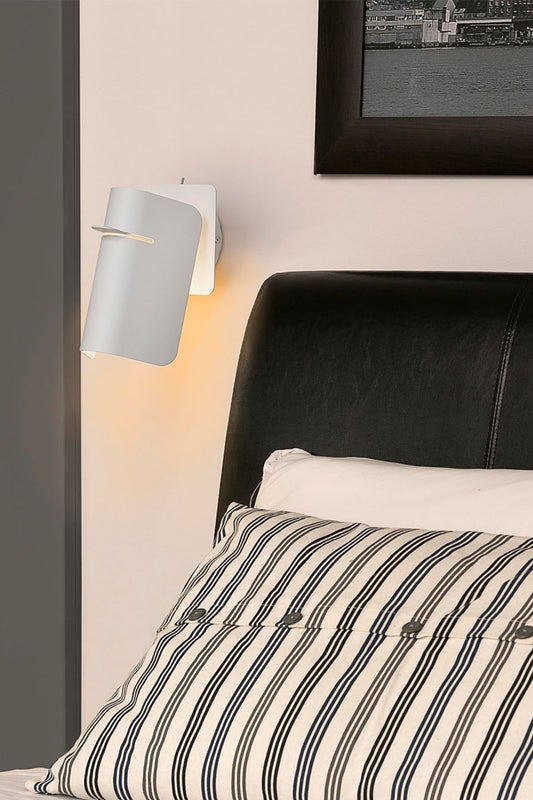 Aplique de pared SMILE BLANCO E27 40W