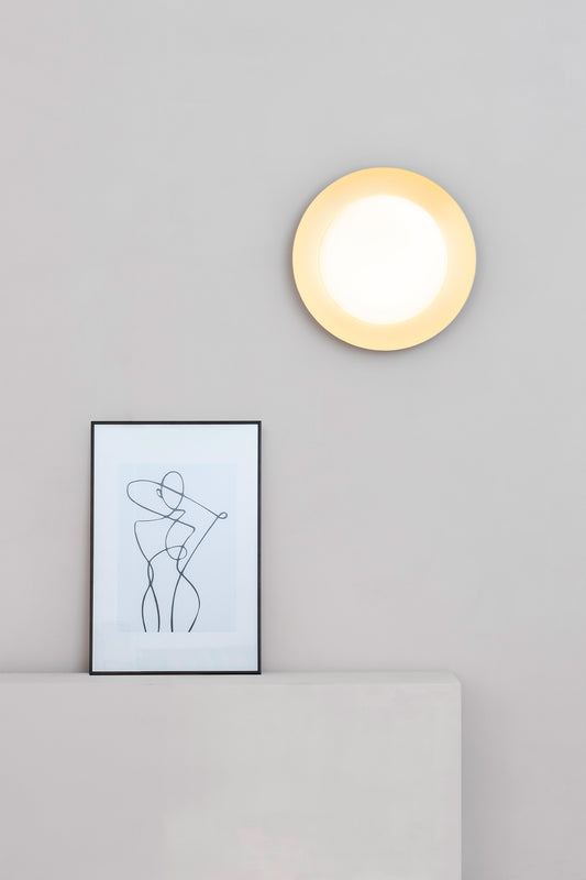 Ceiling light SIDE CEILING LIGHT Ø390 BLACK/SATIN GOLD LED 15W 3000K