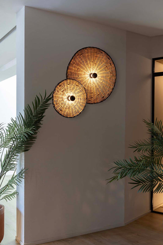 Wall light COSTAS WALL LIGHT/PLAFON BLACK P. RATAN E27 ø600*70mm