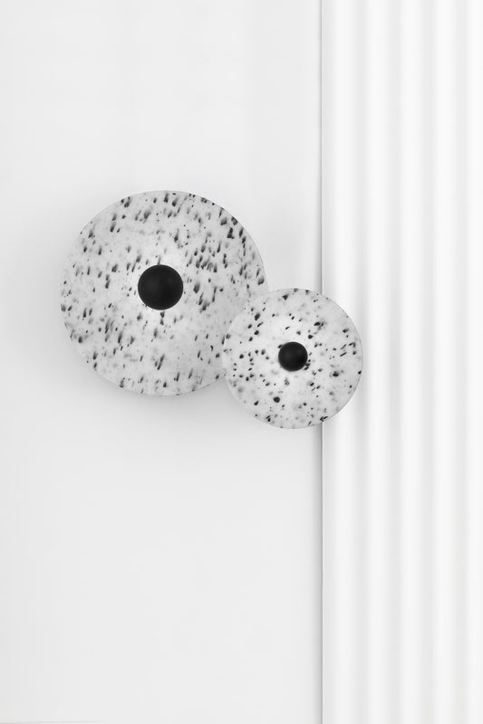 Wall light CONFETTI WALL/PLAFN BLACK MARBLE E27 ø300*140