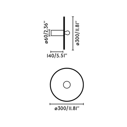 CONFETTI 300 H140 Seina-/laelamp ringlussevõetud marmorist