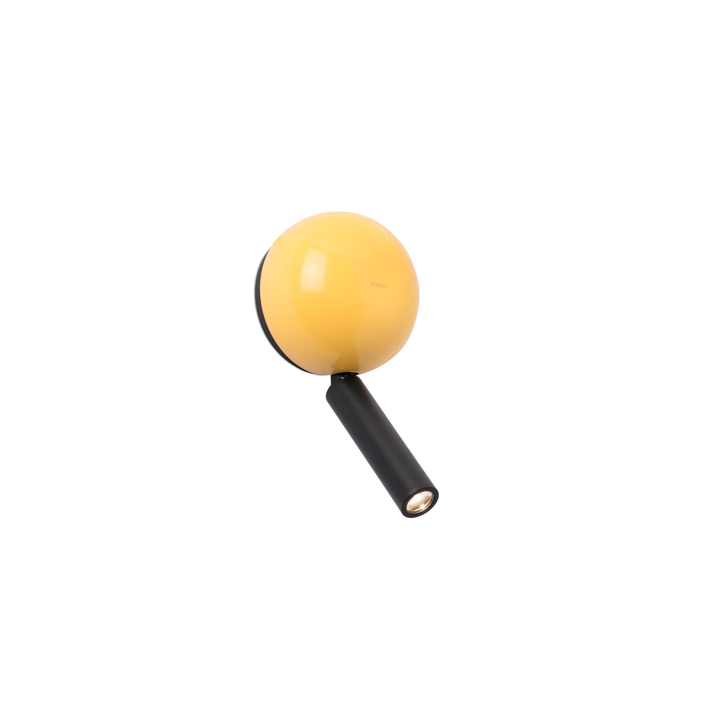 PRESS Yellow wall lamp reader