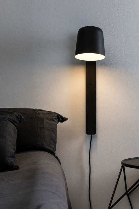Wall light TILA BLACK WALL SCONCE 1XE27