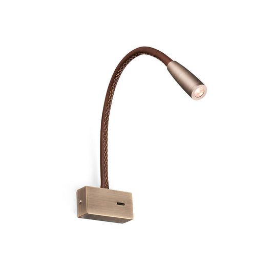 LEAD Bronze wall lamp reader