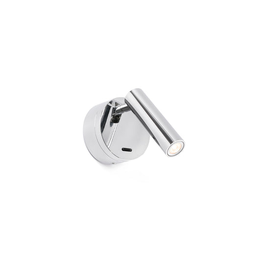 BOC Chrome wall lamp reader