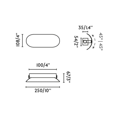 NOVO 250 Terracotta wall lamp