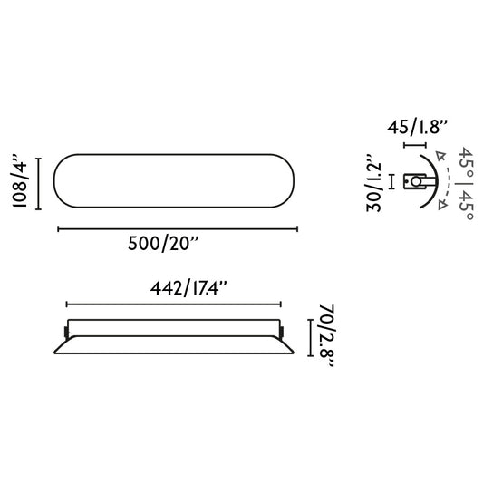 Wall light NOVO 500 BEIGE LED WALL LIGHT 12W 2700K