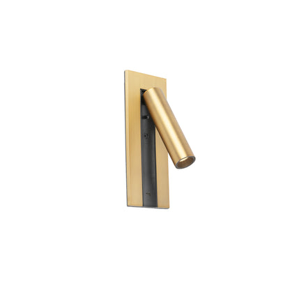 GABO USB C Bronze wall lamp reader