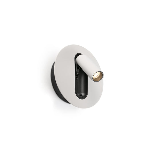 TIMIT USB C White wall lamp reader
