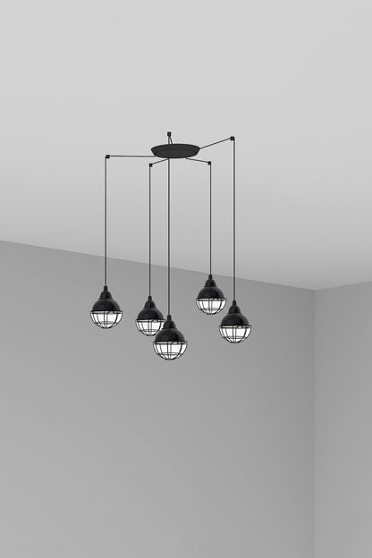 CLAIRE 5L Black pendant lamp