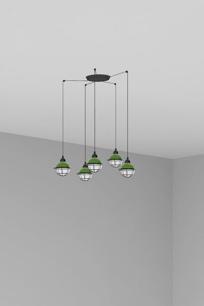 CLAIRE 5L Green pendant lamp