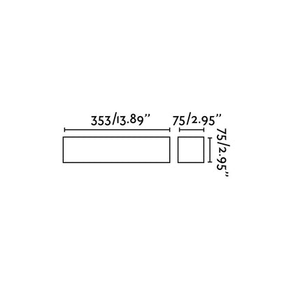 EACO 2 White wall lamp