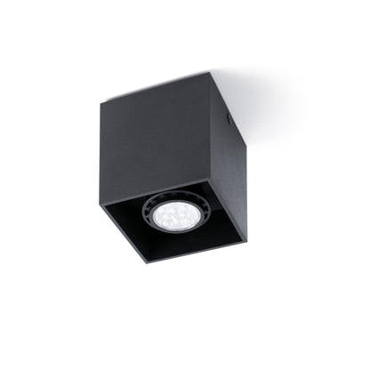 TECTO 1L GU10 Black ceiling lamp
