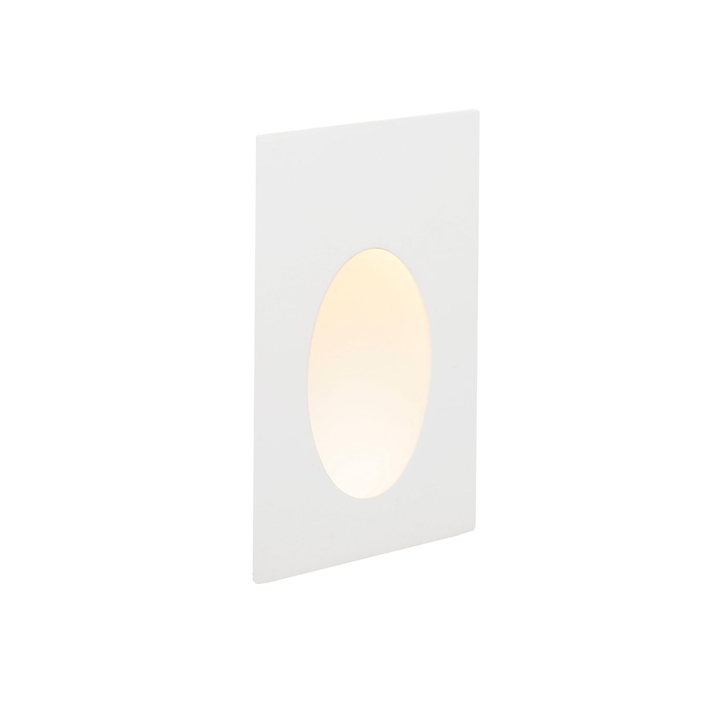 PLAS White recessed lamp oval