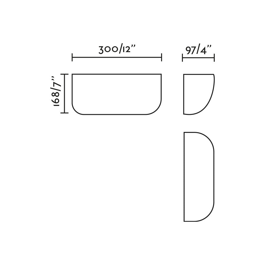 KAPPU 300 White wall lamp