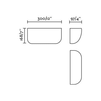 KAPPU 300 White wall lamp