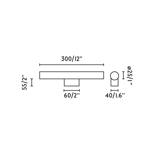 Lámpara de pared CALMA Linestra blanca 5W