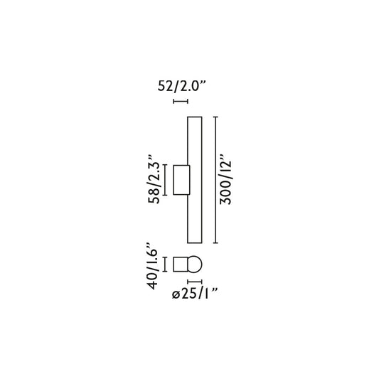 Lámpara de pared de madera CALMA Linestra 5W