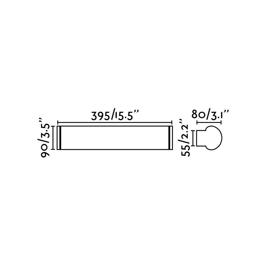 DANUBIO 395 Chrome seinavalgusti 12W