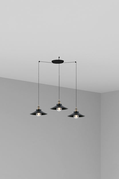 MARLIN 3L Black pendant lamp