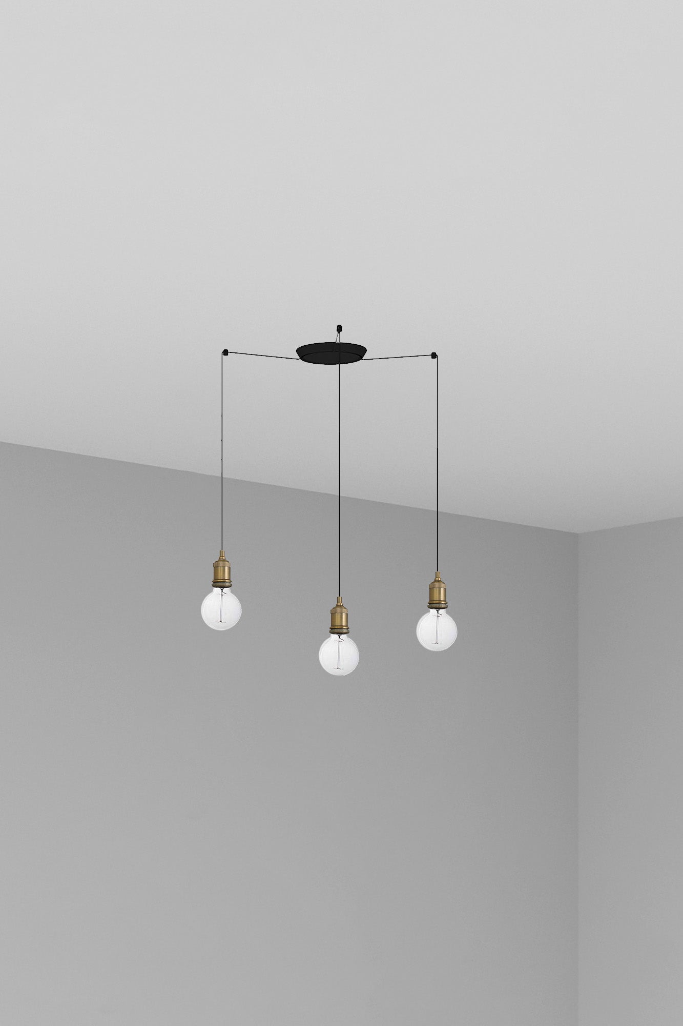 ART 3L Old gold pendant lamp
