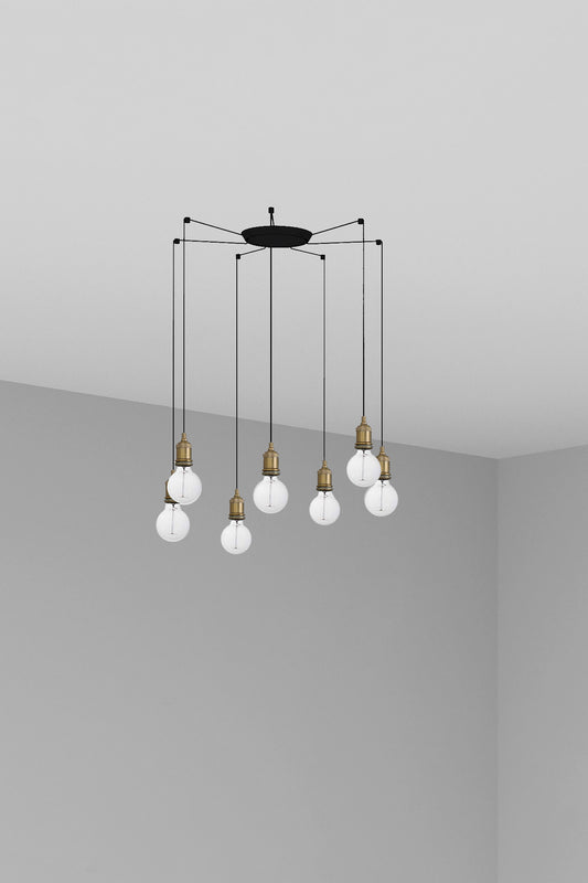 ART 7L Old gold pendant lamp