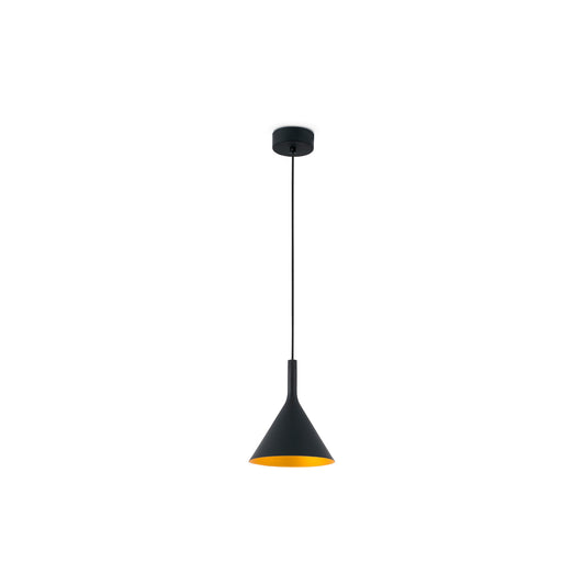 Pendant lamp PAM-P PENDANT BLACK/GOLD LED 11W 3000K
