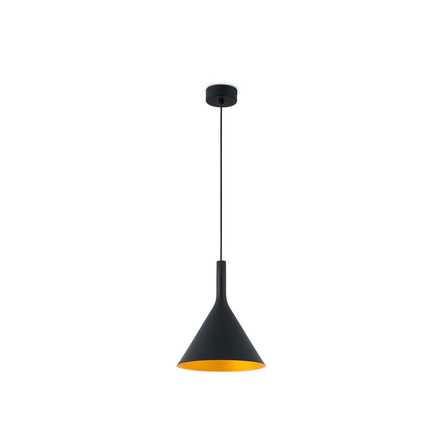 PAM 250 Black and gold pendant lamp