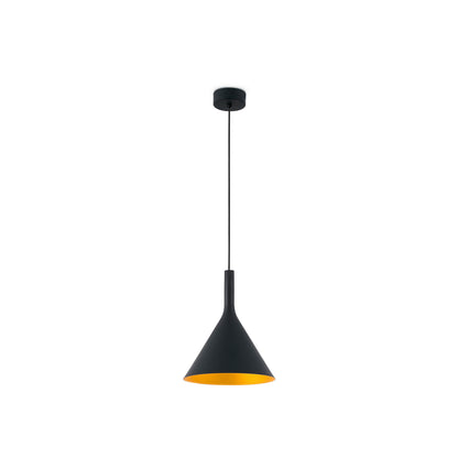 PAM 250 Black and gold pendant lamp