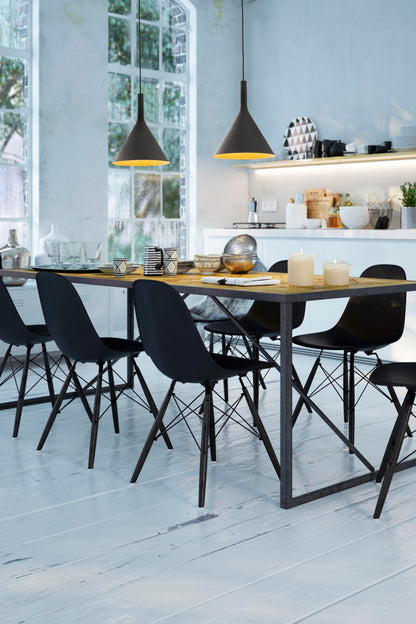 PAM 250 Black and gold pendant lamp