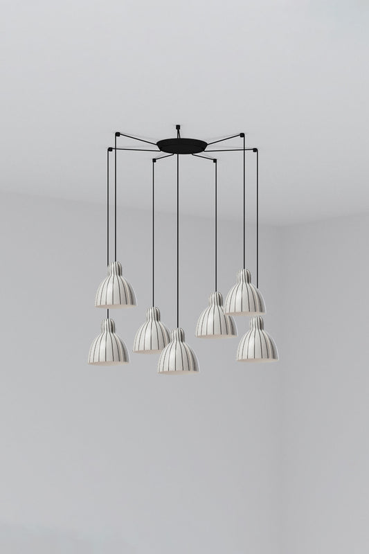 Pendant lamp VENICE STRIPED PENDANT ø160 1x E27 7L